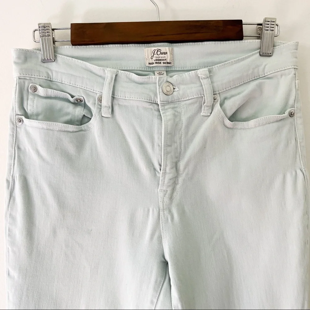 j. crew | lookout high rise skinny light blue 29 - Picture 3 of 6
